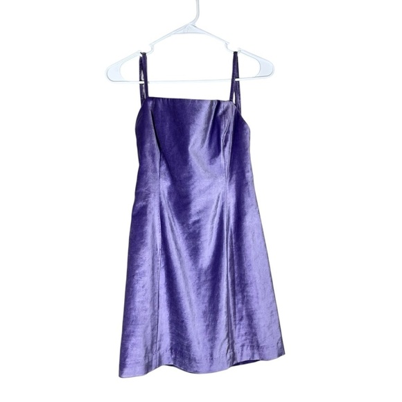 NWT Rag & Bone Juliette Velvet Violet Mini Dress Size 2 - Picture 4 of 11